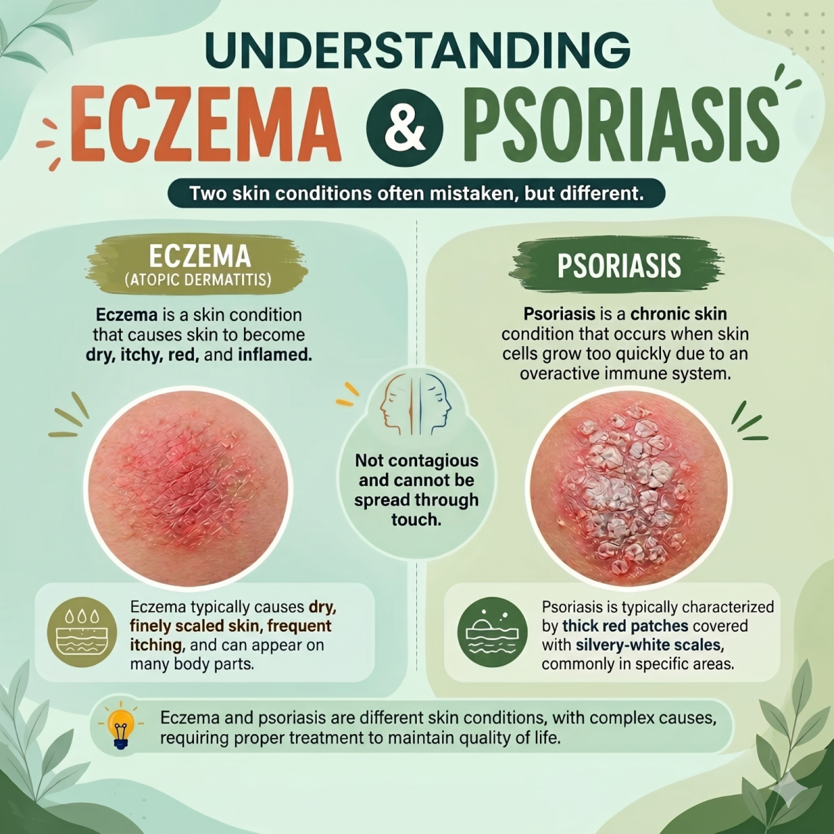 Eczema vs. Psoriasis: Do you know the difference?