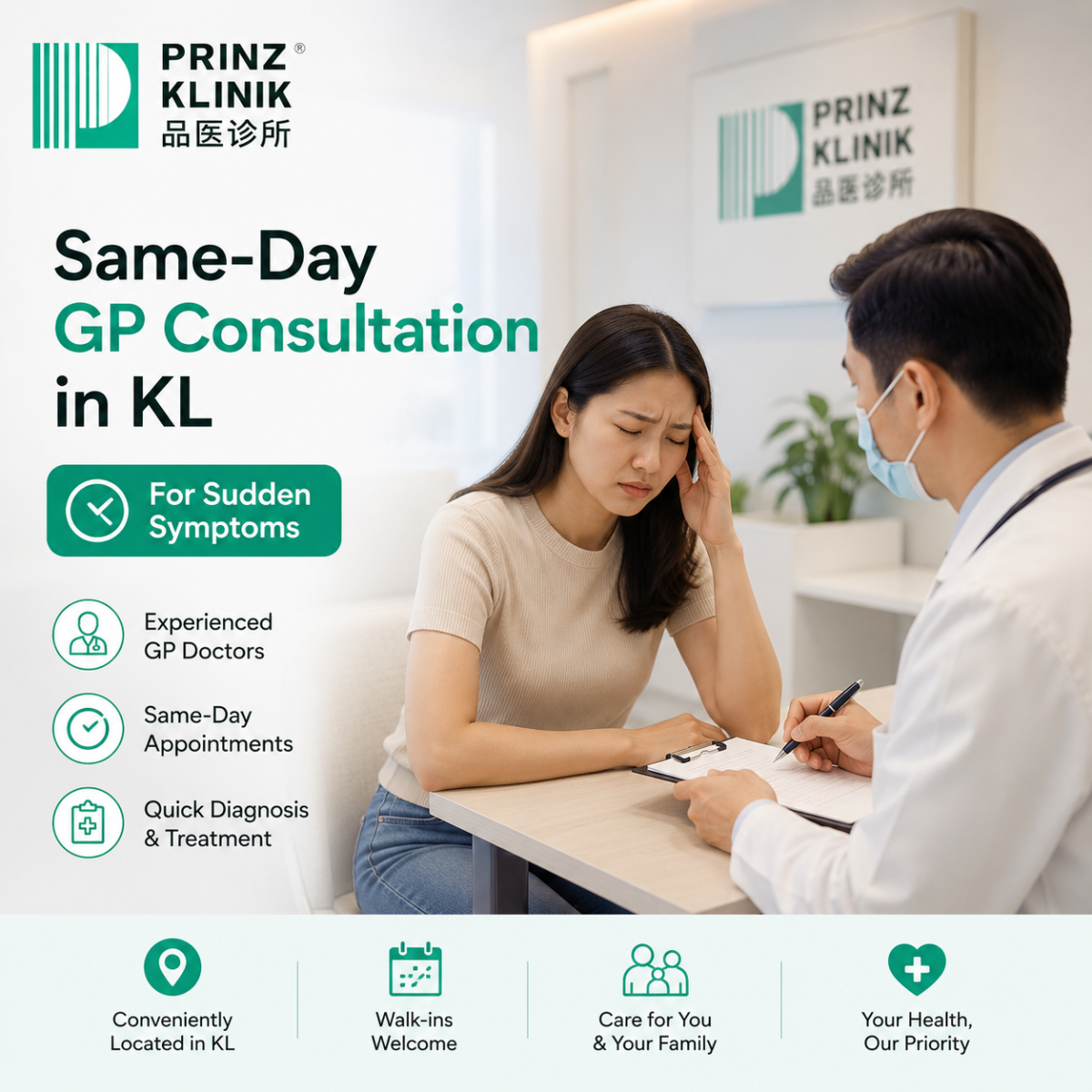 Same-Day GP Consultation in KL for Sudden Symptoms