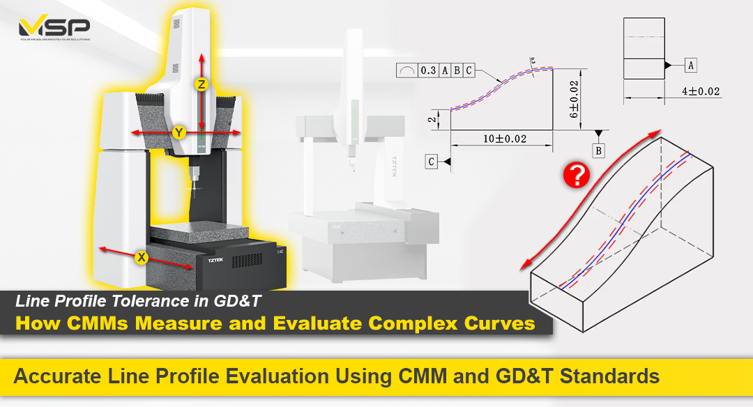 Line Profile Tolerance in GD&T: How CMMs Measure and Evaluate Complex Curves
