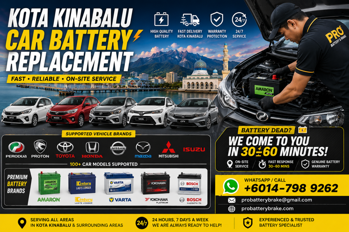Car Battery Replacement Kota Kinabalu   Fast On-Site Service for All Car Brands