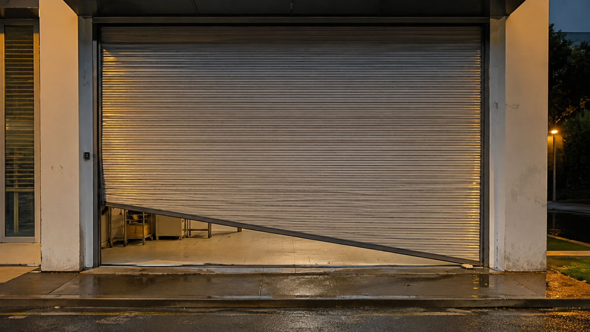 Roller Shutter Closing Crooked? Hidden Warning Signs Business Owners Should Know