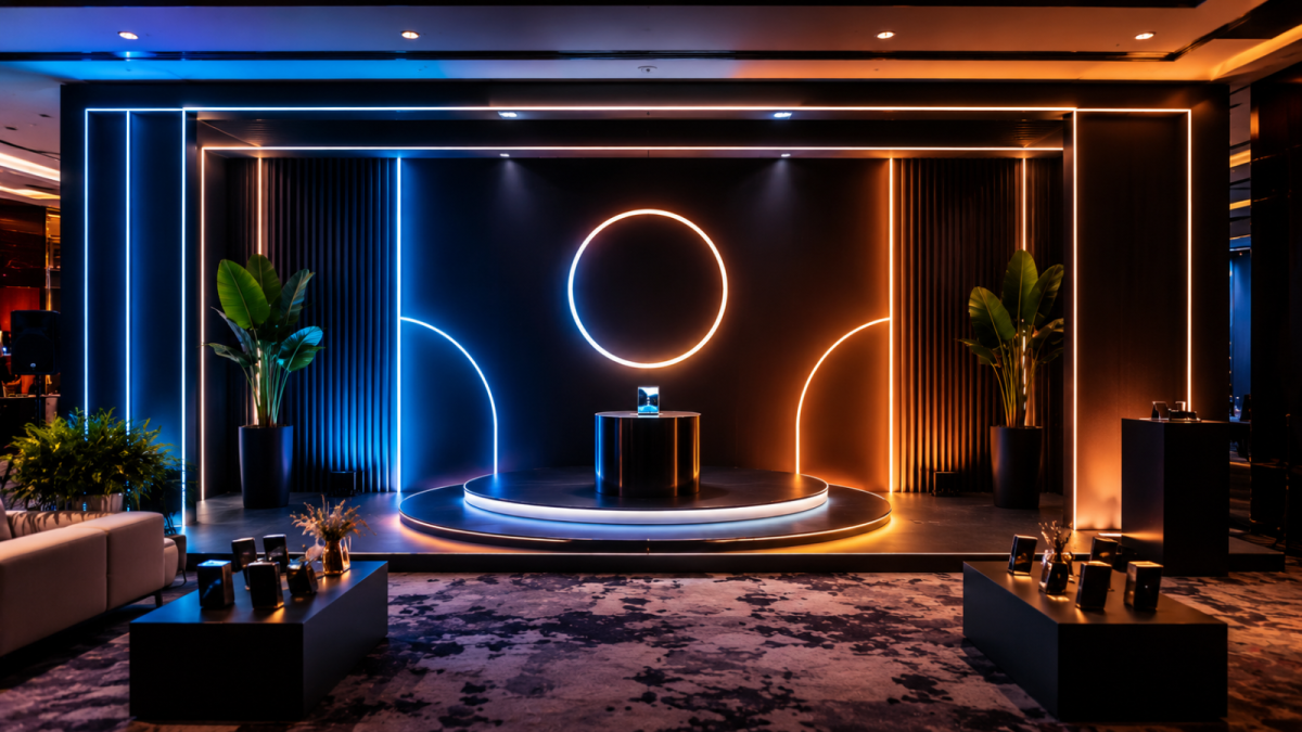 Neon LED Lights Installation In KL: How Color Temperature Changes the Mood of Your Event Booth