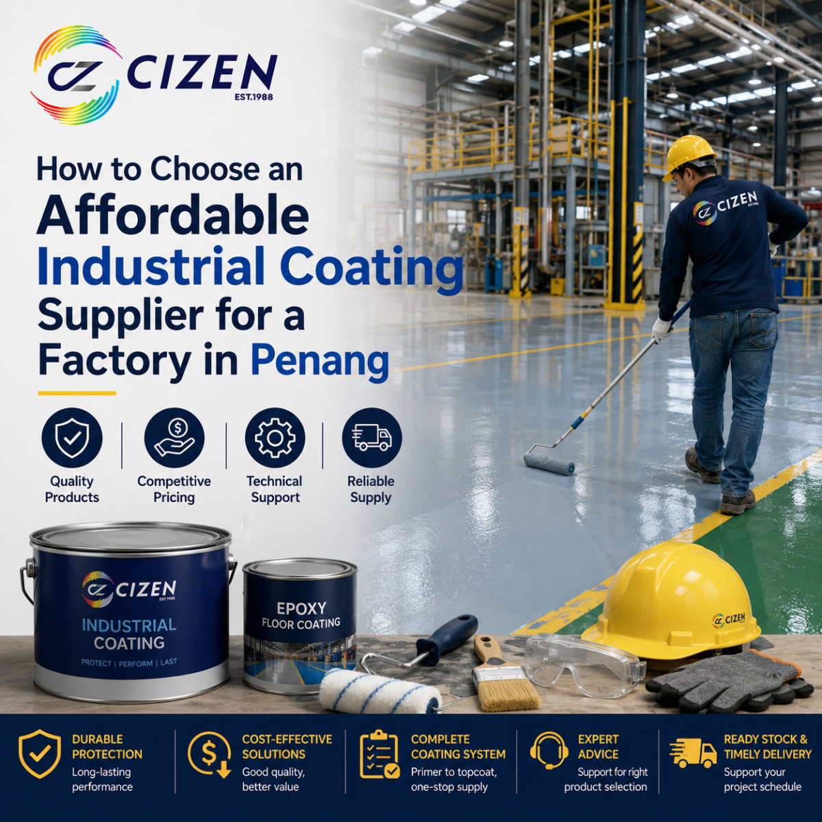 How to Choose an Affordable Industrial Coating Supplier for Factory in Penang