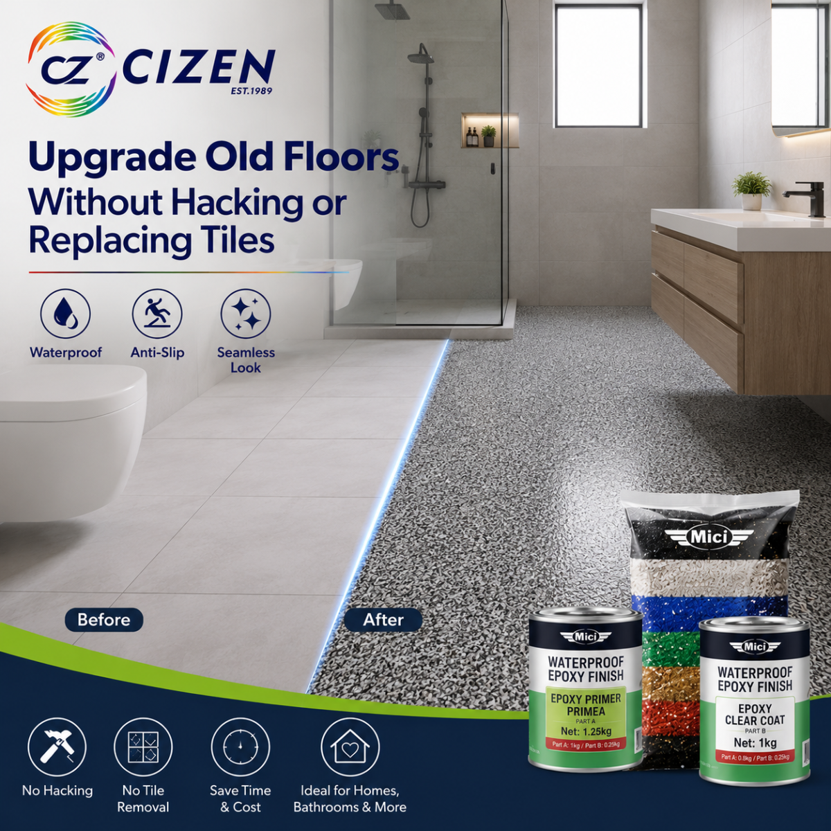 Upgrade Old Floors Without Hacking or Replacing Tiles