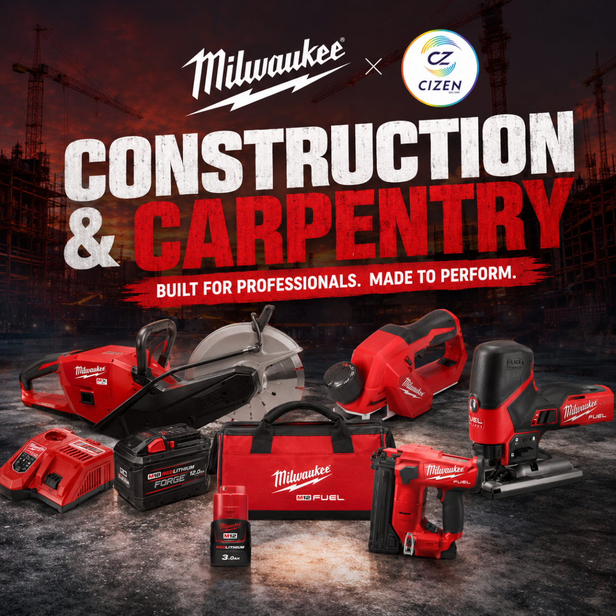 Milwaukee Construction Tools | One-Stop Hardware Supplier Malaysia