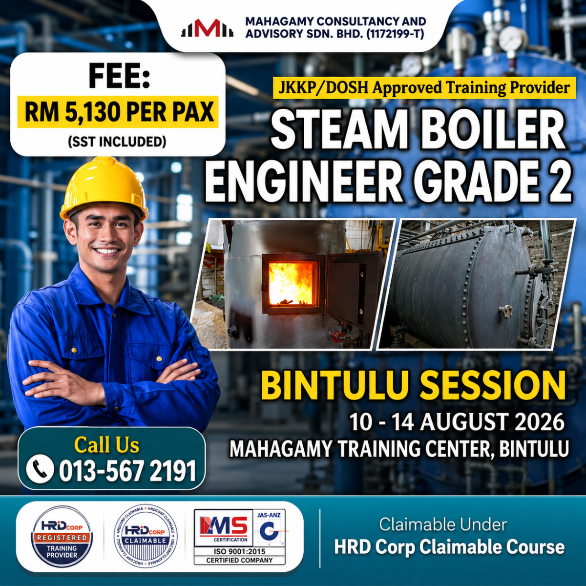 Steam Boiler Engineer Grade 2 (JKKP Approved Training Program)