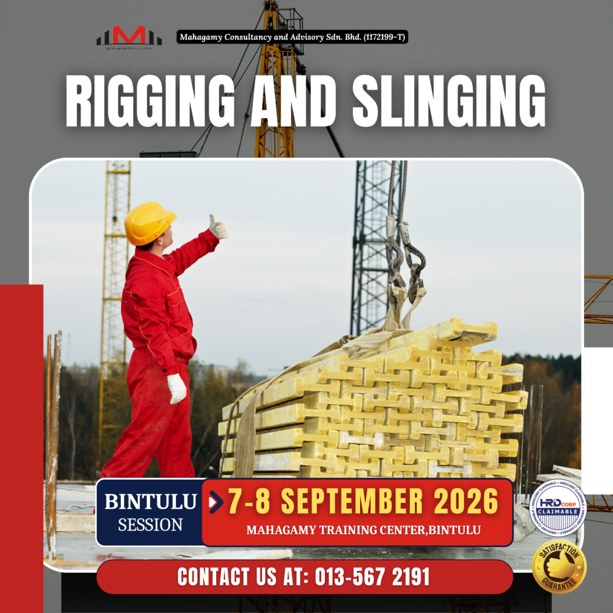 Bintulu : Appropriate Rigging and Slinging for Riggers and Stevedores