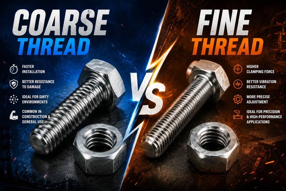 Understanding Bolt Thread Types: Coarse vs Fine Thread