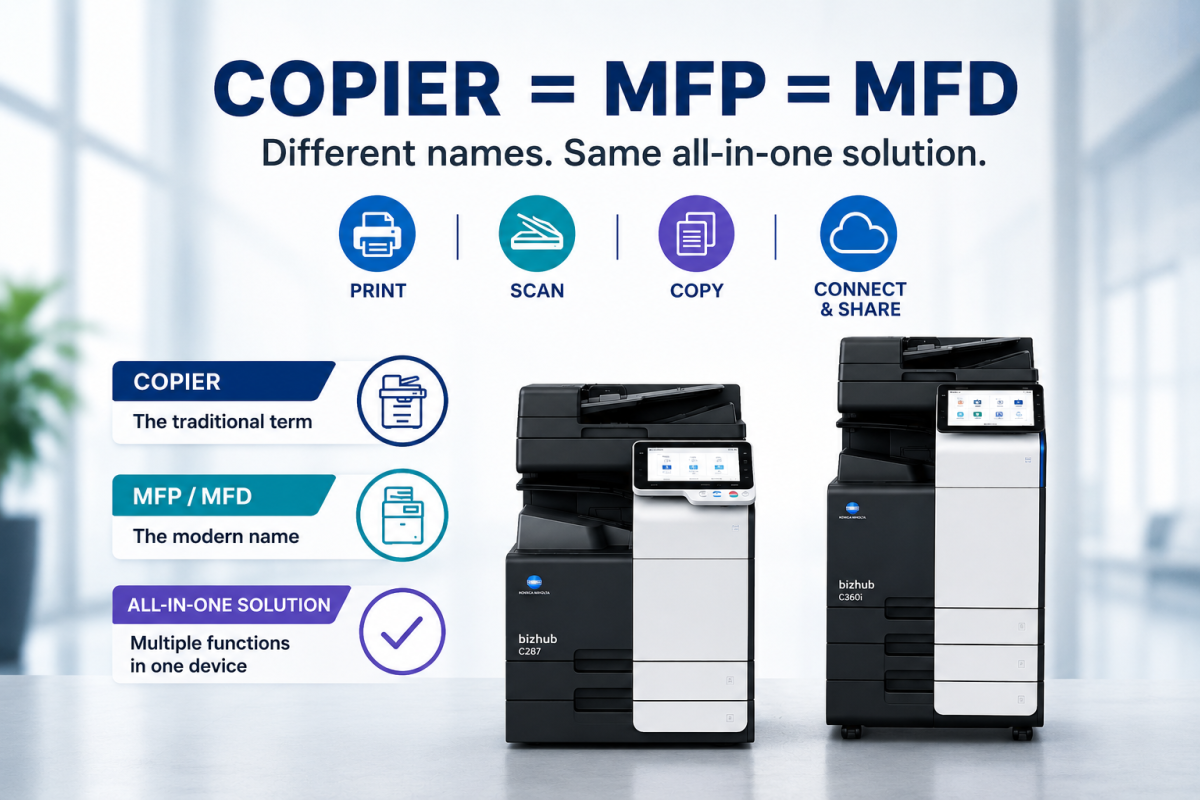 Copier vs Photocopier vs MFP vs MFD �� Adakah Ia Benar-Benar Berbeza?