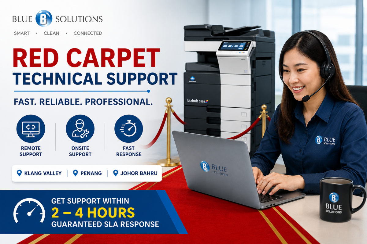 Red Carpet Copier & Printer Technical Support in Klang Valley, Penang & Johor Bahru