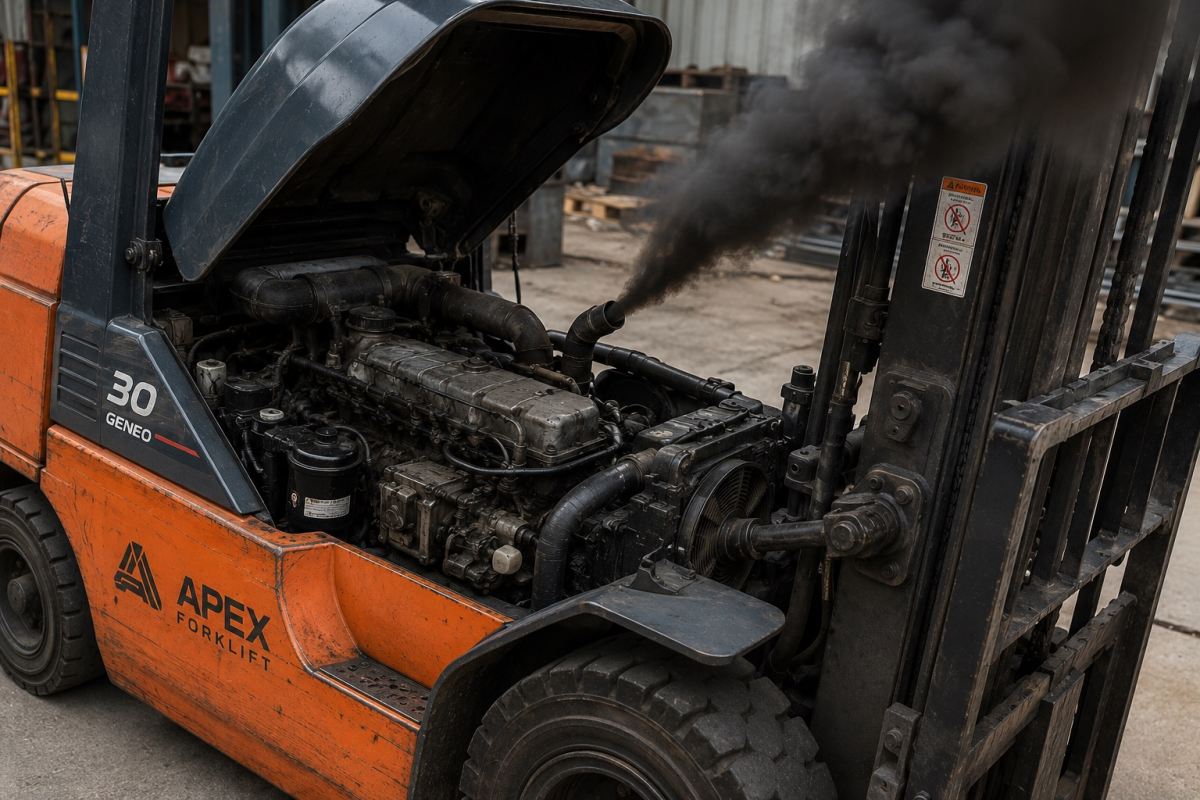 Why Is Your Forklift Emitting Black Smoke ?