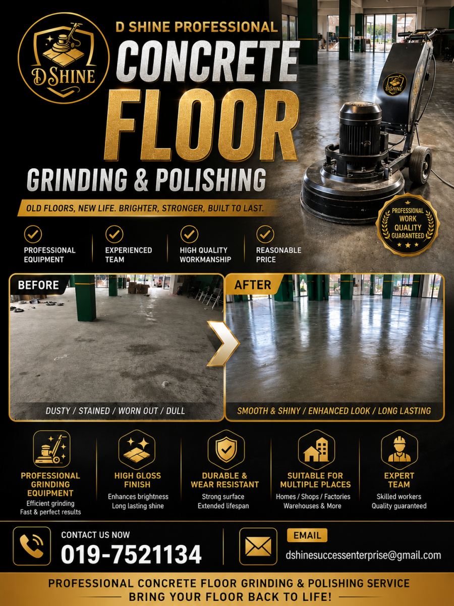 D Shine Cement Floor Polishing