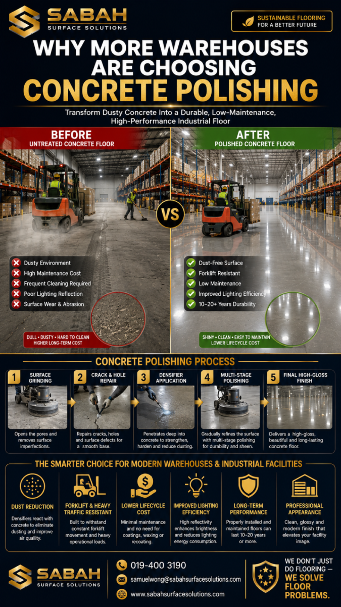 Why More Warehouses Are Choosing Concrete Polishing?