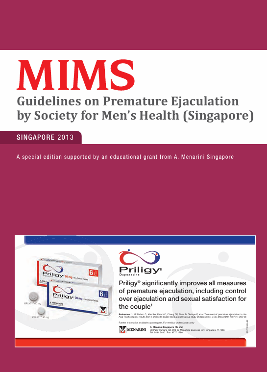 Guidelines on Premature Ejaculation by Society for Men��s Health (Singapore)