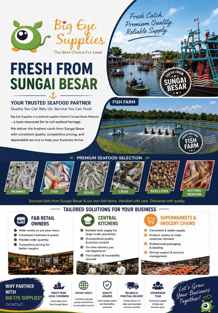 Big Eye Supplies Expands Fresh Seafood Distribution from Sungai Besar to Support Growing Business Demand