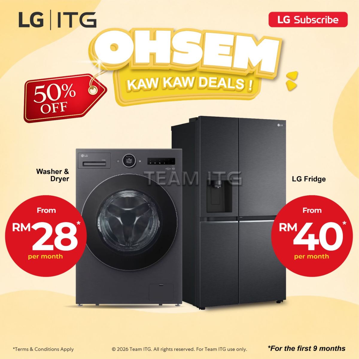 LG May Washer & Fridge Promotion