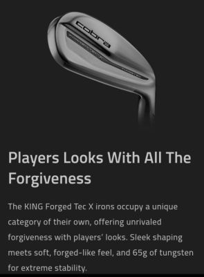 KING Forged Tec X Irons


