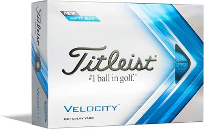 The New 2023 Hot Selling Titleist Velocity Matte Blue are Available at Your Favourite Location V K Golf NOW!