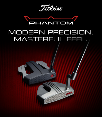 Scotty Cameron Phantom 3.2  A compact, mid-mallet shape with emphasized alignment.
