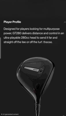 Fire Sale Stock Clearance on Titleist GT280 Mini Driver
