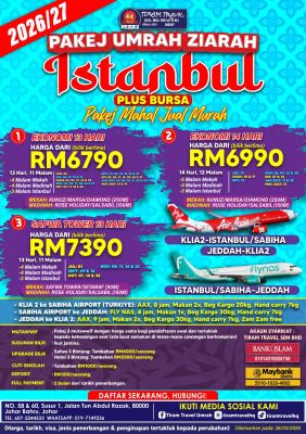 PAKEJ UMRAH ZIARAH ISTANBUL + BURSA