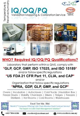 Cold-Chain Logistics IQ/OQ/PQ Validation Services
