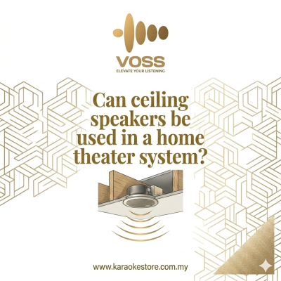 Can ceiling speakers be used in a home theater system?