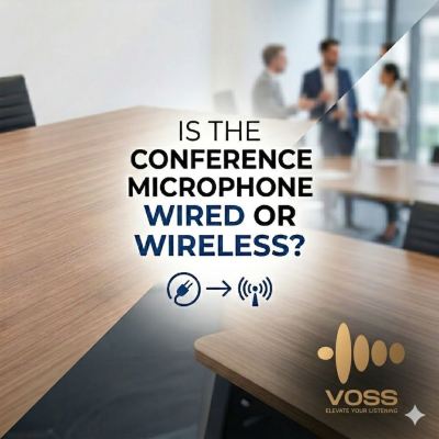 Is the conference microphone wired or wireless?