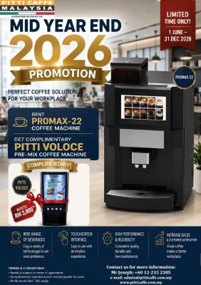 Office Coffee Machine Rental Malaysia- MID YEAR END 2026 PROMOTION !