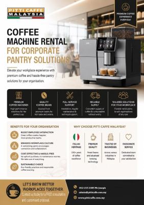 office coffee machine rental & Corporate Pantry Solutions in Malaysia