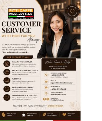 Coffee Machine Rental - PITTI CAFFE MALAYSIA Customer Services, We are here for you. 