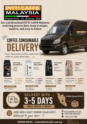 COFFEE MACHINE RENTAL IN PITTI CAFFE MALAYSIA- DELIVERY PROCESS
