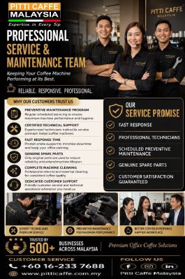 Professional Services & Customer Support for Coffee Machine Rental in Malaysia