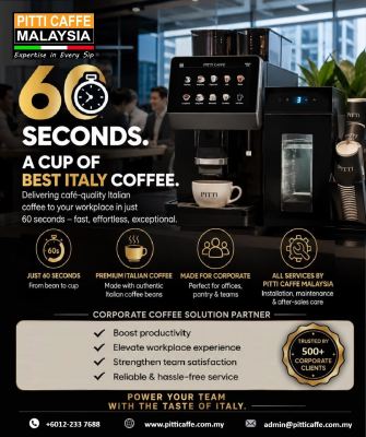 60-Second Italian Coffee for the Workplace | Coffee Machine Rental in Malaysia