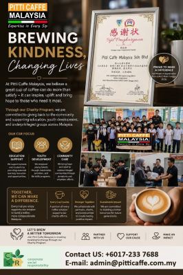 PITTI CAFFE MALAYSIA   Coffee Machine Rental with Purpose  Corporate Coffee Solutions & CSR Malaysia