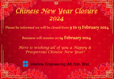 Close for Chinese New Year 9th to 13th February