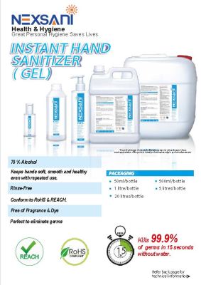 Instant Hand Sanitizer (Liquid and Gel Type)