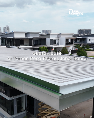 Guard House Roofing Installation at HARP Residential Development, Taman Desa Tebrau