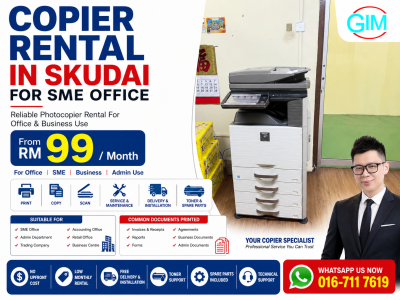 Copier Rental in Skudai for SME Office | Photocopier Rental Johor Bahru