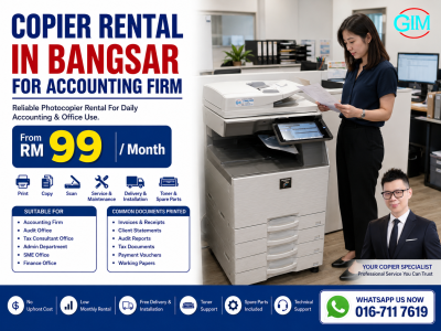 Copier Rental in Bangsar for Accounting Firm | Photocopier Rental Kuala Lumpur
