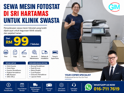 Sewa Mesin Fotostat di Sri Hartamas untuk Klinik Swasta | Copier Rental Kuala Lumpur