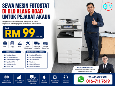 Sewa Mesin Fotostat di Old Klang Road untuk Pejabat | Copier Rental Kuala Lumpur