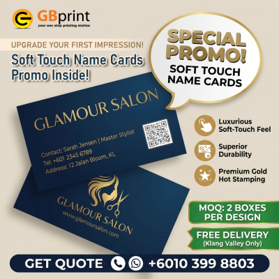 Elevate Your Corporate Identity: Premium Soft-Touch Business Cards