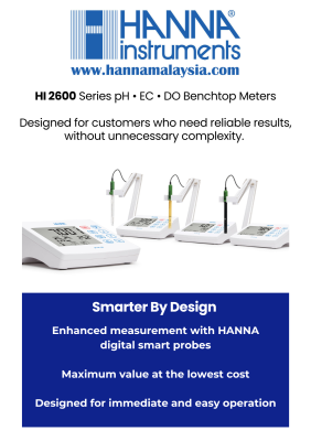 HI2600 Series Benchtop meters for pH, EC and DO