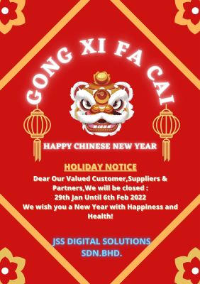 Holiday Notice - Chinese New Year