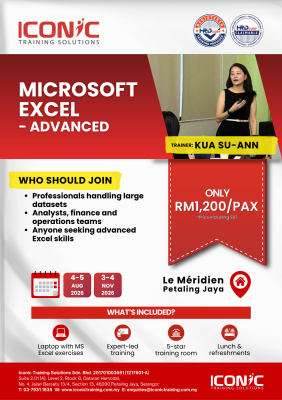 Less Than One Month Left   Secure Your Seat for Excel Advanced Training