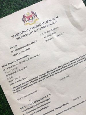 Licenses Kementerian Kewangan