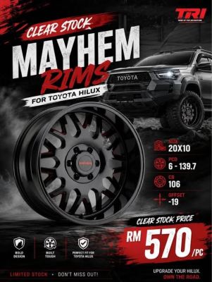 MAYHEM RIMS FOR HILUX