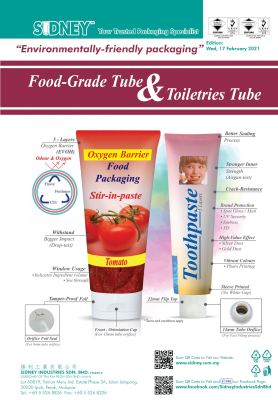 Environmental friendly packaging "Food-Grade Tube & Toiletries Tube"