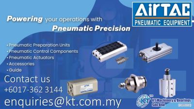 AIRTAC Pneumatic Preparation Units, Pneumatic Control Components, Pneuamtic Actuator etc